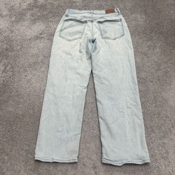 Madewell The Perfect Vintage Straight Leg Denim Jeans Womens 30 Light Wash Hemp - Picture 2 of 15